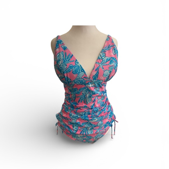 Other - Pink and Blue Floral Swimsuit
